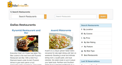 Desktop Screenshot of dallasrestaurants.com